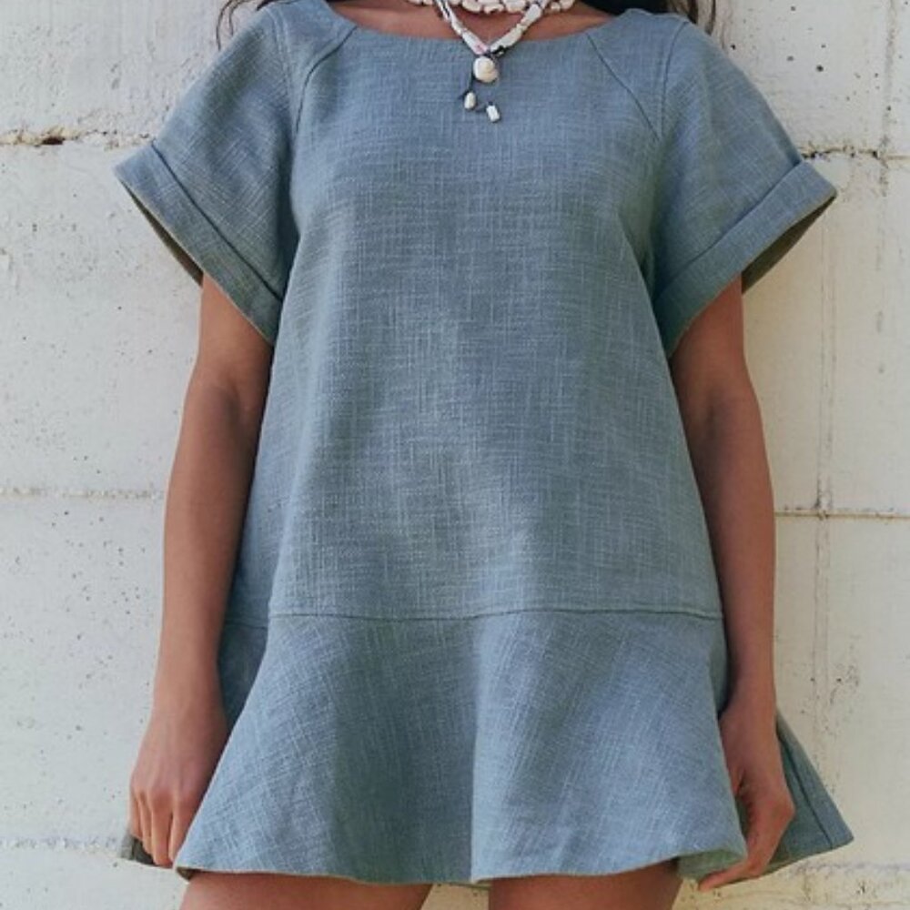 FREE PEOPLE Green Remie Mini Dress